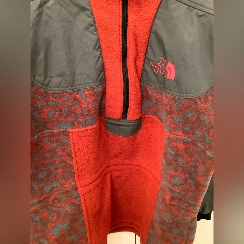 VTG USA North Face TNF Rage Men's Medium Fleece Pullover High Cowl Neck Jacket - Picture 13 of 16